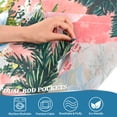thumbnail image 3 of Yayeee Kitchen Curtains Tier Pair Light Filtering 27"x24" Rod Pocket Short Cafe Window Panel, Blue Flowers, 3 of 7