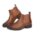 thumbnail image 3 of Dazzher Mens Square Toe Chelsea Boots Slip On Ankle Boots Comfortable Easy On Off Casual Business Shoes, 3 of 7