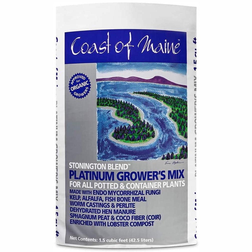 Coast of Maine Stonington Blend Organic Growers Potting Soil Mix (8 Pack)