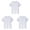B#001-White, variant on 3Pcs Boys Quick Dry Mesh Shirts Short Sleeve T-Shirt Teen Boys Summer Clothes, 2-14 Years