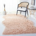 thumbnail image 2 of SAFAVIEH Faux Sheep Skin Jadyn Animal Area Rug, Light Pink, 4' x 6', 2 of 11