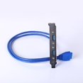 thumbnail image 5 of Conector de cable de puerto dual de 20 pines a USB 3.0, extienda el puerto USB 3.0 de la placa base a la caja de la computadora, 5 of 5