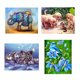 thumbnail image 2 of 5D DIY elefante / perro / tigre / pájaro patrón diamante pintura redonda resina cristal bordado imagen hogar decorativo punto de cruz AweSitey JJ15624-02, 2 of 6