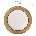 thumbnail image 3 of Bico Helios Yellow Salad Plates, 8.45 inch, Set of 4, for Salad, Appetizer, Microwave & Dishwasher Safe, 3 of 3