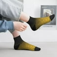 thumbnail image 2 of Pofeuu Gold Glitter Gradient Print 30cm Socks, Adult Running Hiking Socks for Youth and Adult, 2 of 7