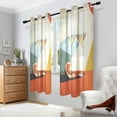 thumbnail image 2 of Yayeee Window Curtains Set of 2 for Living Room Light Filtering 63"x42", Beige Glasses, 2 of 7