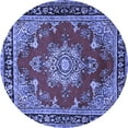 thumbnail image 1 of Ahgly Company Indoor Round Persian Blue Traditional Area Rugs, 8' Round, 1 of 4