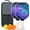 White-3, variant on Pickleball Paddles Set Of 2, Fiberglass Surface, Galaxy Print, 4 Balls & Bag