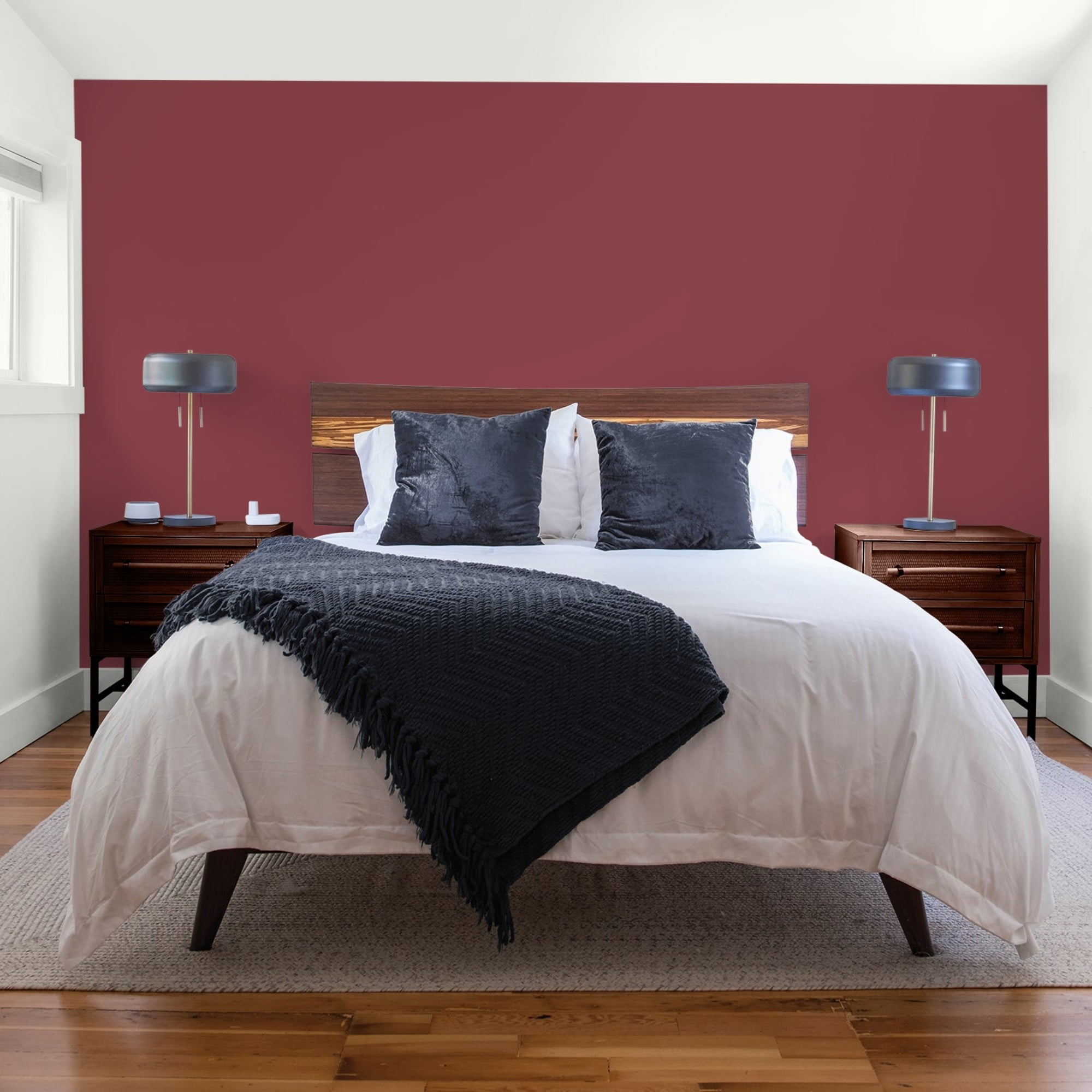Glidden High Endurance Plus Ruby Lips Flat Interior Paint and Primer, 1 Quart