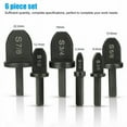 thumbnail image 3 of LNGOOR 6PCS Air Conditioner Copper Pipe Flaring Tube Expander Swaging Tool Drill Bit Set, 3 of 6