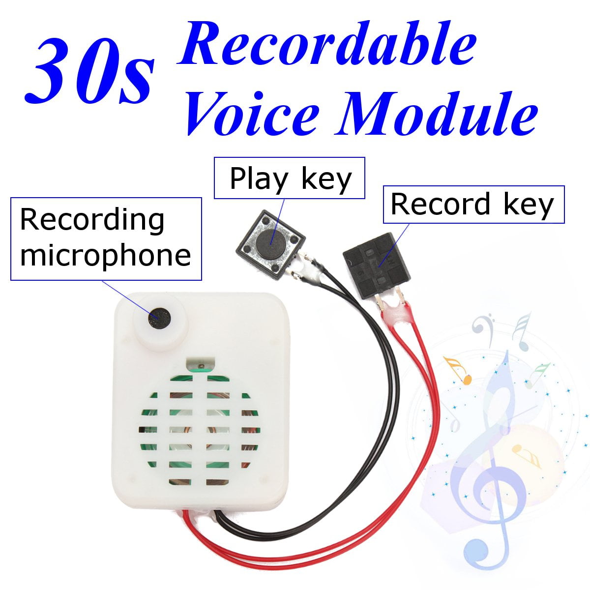 30s Recordable Button Sound Voice Module Sound Music Box For Plush Doll Toy Gift Walmart Canada