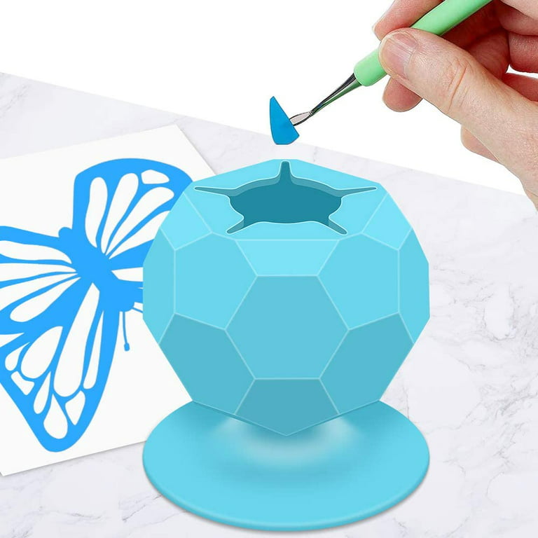 2/5 Pcs Suctioned Vinyl Weeding Scrap Collector, Silicone Suction Cups For  Vinyl Disposing, Craft Weeding Tools Holder Set Kit