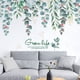 thumbnail image 4 of Matsuzay Pegatinas de pared de hojas verdes, calcomanía de rama de árbol de estilo nórdico, cesta colgante, papel tapiz artístico, póster para Decoración del hogar Matsuzay HA077566-00B, 4 of 6