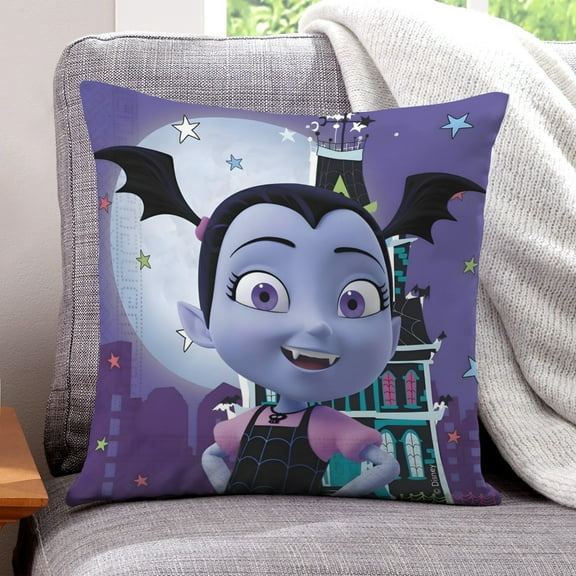 ZHANGCAIFENG Vampirina-themed plush velvet Pillow Cover Case Gifts Pillowcase Home Decorative Throw Cushion Birthday Present Fans Lover