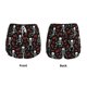 thumbnail image 3 of Balery Skeleton with Roses Pantalones cortos deportivos para mujer con forro y dos bolsillos, elásticos, para entrenamiento, gimnasio, yoga-Small, 3 of 7