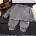 thumbnail image 4 of masbird Girls Boys Print Pajamas 2 Pieces Long Sleeve Jammies Set Toddler Pjs Fall Winter Sleepwear 6-12 Months 12-24 Months 2t 3t 4t 5t 6t 7t 8t 9t Children(Grey,3-6 M), 4 of 5