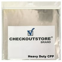 50 CheckOutStore Clear Plastic CPP Inner Sleeves for 12" Vinyl 33 RPM Records