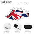 thumbnail image 3 of Union Jacks Flag Sport Visor Hats Sun Protection Outdoor Activity For Women Men, 3 of 7