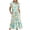 Mint Green, variant on Penkiiy Women's Summer Casual Short Sleeve Crewneck Dress Casual Flowy Tiered Maxi Beach Dress With Pockets Floral Print Dress L Light Blue