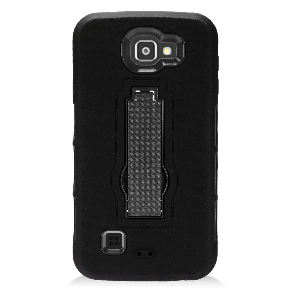 Insten Symbiosis Soft Dual Layer Rubber Hard Case with stand For LG ...