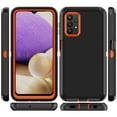 thumbnail image 3 of Xihaiying Samsung Galaxy A32 5G Case Heavy Duty Hard Shockproof Armor Protector Case Cover for Galaxy A32 5G Phone Case (Black+Orange), 3 of 8