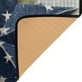 thumbnail image 4 of Non-Slip Area Rug 31"x20" Indoor Washable Floor Mats Carpet Printed for Living Room, Bedroom, Home Decor Red White and Blue Stars, 4 of 7