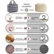 thumbnail image 4 of Relavel - Neceser colgante de viaje para hombres y mujeres, kit de viaje, bolsa de afeitar, impermeable, grande, bolsa de maquillaje, bolsa de lavado, organizador de maquillaje, estuche de c, 4 of 5