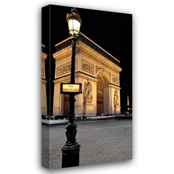 Jeff Maihara 14x24 Gallery Wrapped Canvas Wall Art Titled - Paris Nights I