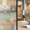 thumbnail image 5 of Frosted Bird Window Film No Glue Glass PVC Privacy Film Cling Sticker 90*200cm, 5 of 8