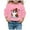 Pink, variant on Tiijoy Toddler Girl's Halloween Sweatshirt Cute Graphic Hooded Sweatshirt, Sizes 3-4