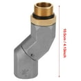 thumbnail image 4 of 360 Degree Universal Joint Fuel Fitting  Universal Joint Gray Aluminum Alloy 360 Degree Rotation Bspp 3 4" Fuel Hose Universal Joint Fuel Fitting  Accessory, 4 of 8