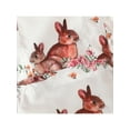thumbnail image 6 of Baby Girls Easter Dress Newborn Rabbit Pattern Printed Open Back Tie-up Flying Sleeve Dresses, 6 of 7