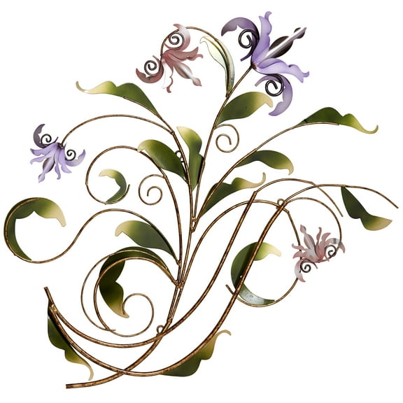 Floria Pastel Metal Wall Sculpture Multi Pastel