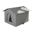 thumbnail image 2 of Casa para Gatos al Aire Libre Perfecl Gris S Impermeable, 2 of 8