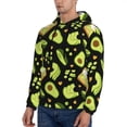 thumbnail image 3 of Pofeuu Avocado Toast Print Mens Casual Hooded Collar Drawstring Hoodies Pullover Sweatshirts Casual Long Sleeve Shirts-XX-Large, 3 of 7
