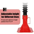 thumbnail image 6 of Yiwa 22 Ton (44,000 LB)  Heavy Duty Pin-Type Jack Stands - 1 Pair Professional Triple-Lock Support for Trucks, SUVs, Equipment, Adjustable 11"-18" Height, Fail-Safe Steel Construction, 6 of 8