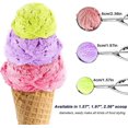 thumbnail image 3 of 2024 Ice Cream Scoop Ice Cream Spoon Polished Stainless Steel 3 Pieces Different Sizes Small 4cm, Medium, 3 of 5