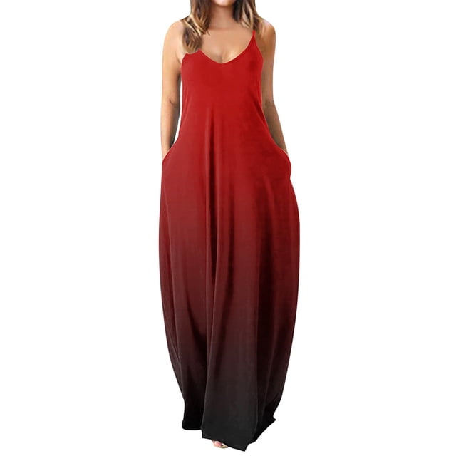 B91xZ Printemps Robes pour les Femmes Casual Manches V Cou Point Plissé une Ligne Fluide Robes, Vin