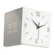 thumbnail image 2 of Reloj de esquina adorno de pared reloj de esquina angular regalos reloj de pared cuadrado para Blanco, 2 of 9