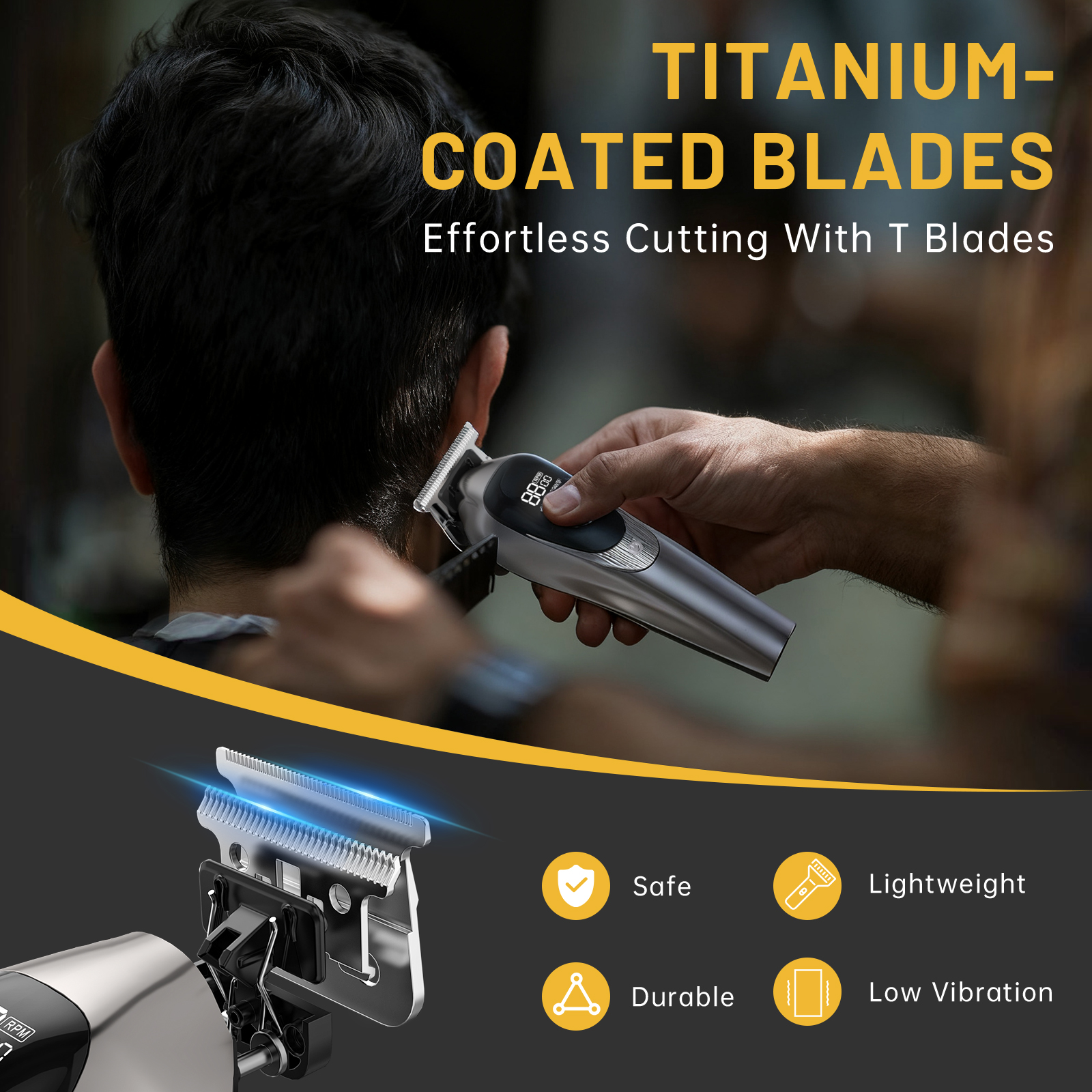 Cshidworld Professional Hair Clippers Cordless Kit photo 4