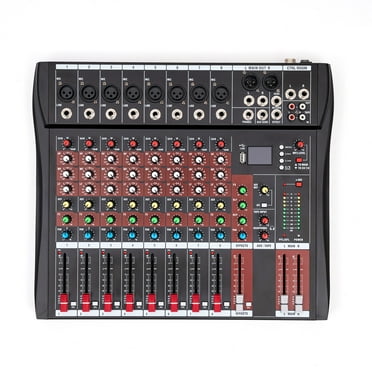 Bluetooth Digital Audio Mixer Professional Interface 8-Channel Mixing Console Sound Board for DJ KTV and