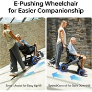 Paiseec 3-in-1 Electric Wheelchair with Push-Assist, Power Wheelchair Walker Combo for Adults, Easy Operation and Folding, ProSafety Driving System, Airline Approved, 300lbs Capacity