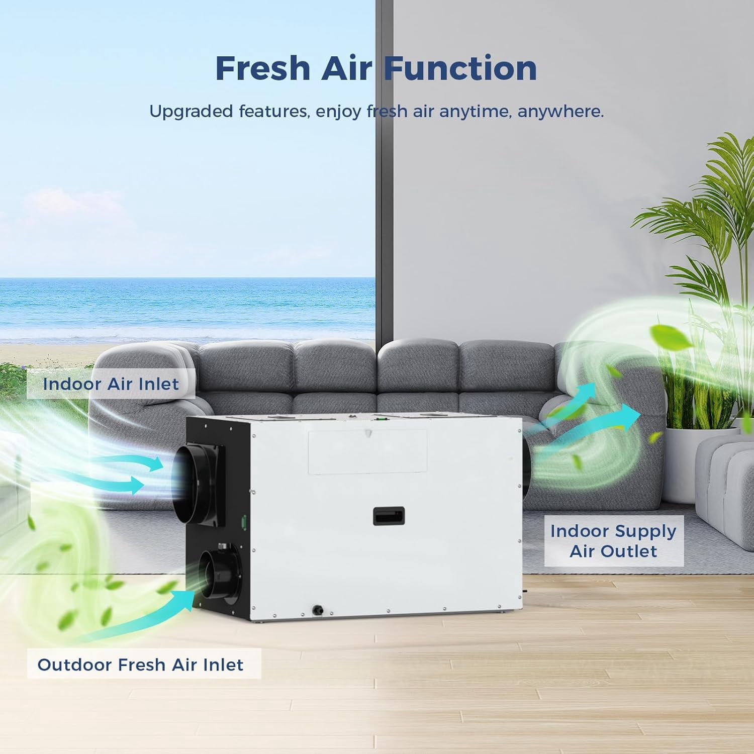 ALORAIR Whole House Dehumidifier, 165 PPD Commercial Grade Whole Home Dehumidifiers for Home, Garages, Water Damage Restoration, 4500 Sq.Ft dehumidifiers for Crawl Space,SLGR Dehumidifiers