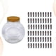 thumbnail image 5 of FELTECHELECTR Juego de botellas de deseos con cápsulas, frascos de deseos de vidrio, elegantes y creativos (negros), 5 of 6
