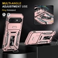 thumbnail image 3 of KOMI for Google Pixel 9a Case with Screen Protector and with Camera Cover, 360°Military Grade Rotatable Kickstand (Heavy Duty) Shockproof Protective, Case for Google Pixel 9a Rose Gold, 3 of 5