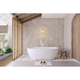 thumbnail image 2 of Elegant Kitchen & Bath BT10767GW-WHT 67 in. Soaking Bathtub, Glossy White with Polished White Trim, 2 of 8