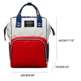 thumbnail image 2 of GUANGCAIJIA Stylish Backpack Diaper Bags Cute Organizer Unisex Mommy Hospital Delivery Travel Red, 2 of 7