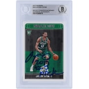 Jayson Tatum Boston Celtics Autographed 2017-18 Panini Hoops #253 Beckett Fanatics Witnessed Authenticated Rookie Card with "2017 #3 Pick" Inscription - Fanatics Authentic Certified