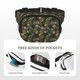 thumbnail image 5 of Fotbe Camouflage Skulls Cangurera Cuadrada con Estampado de Doble Capa, Bolsa de Cintura Ajustable Mini para Hombres y Mujeres, 5 of 9