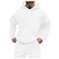 thumbnail image 3 of Zshosam Men's and Big Men's Fashion Hoodie Sweatshirt(White,XXXXXL), 3 of 5
